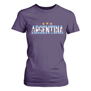 Proud Argentina Futbol Supporter National Pride Gift T Shirt For Women