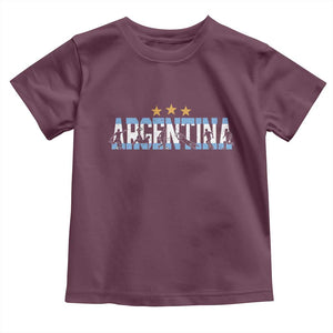 Proud Argentina Futbol Supporter National Pride Gift Toddler T Shirt