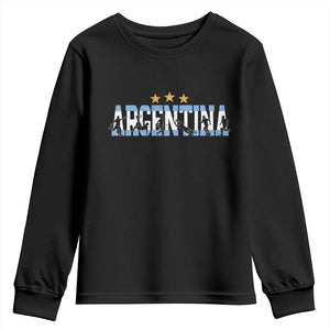 Proud Argentina Futbol Supporter National Pride Gift Youth Sweatshirt