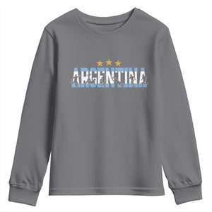 Proud Argentina Futbol Supporter National Pride Gift Youth Sweatshirt
