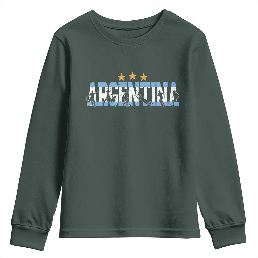 Proud Argentina Futbol Supporter National Pride Gift Youth Sweatshirt