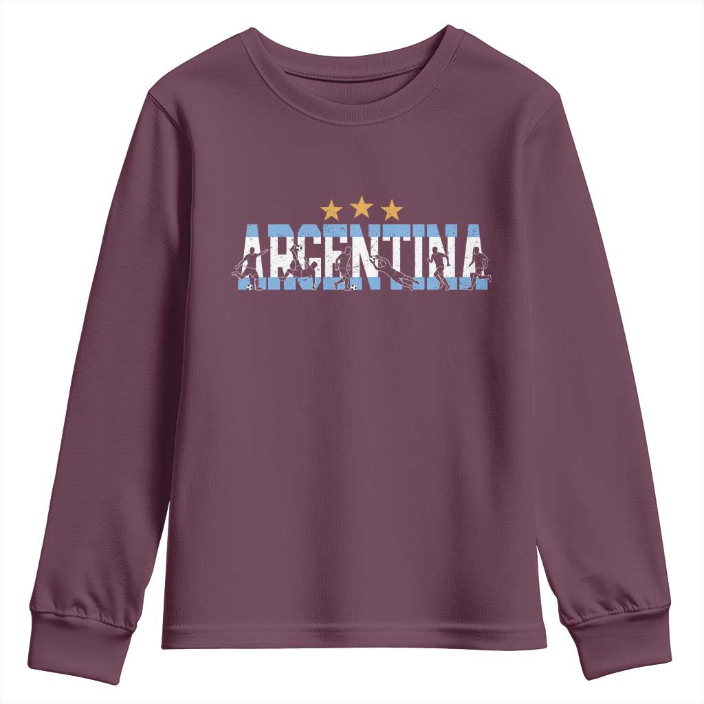 Proud Argentina Futbol Supporter National Pride Gift Youth Sweatshirt