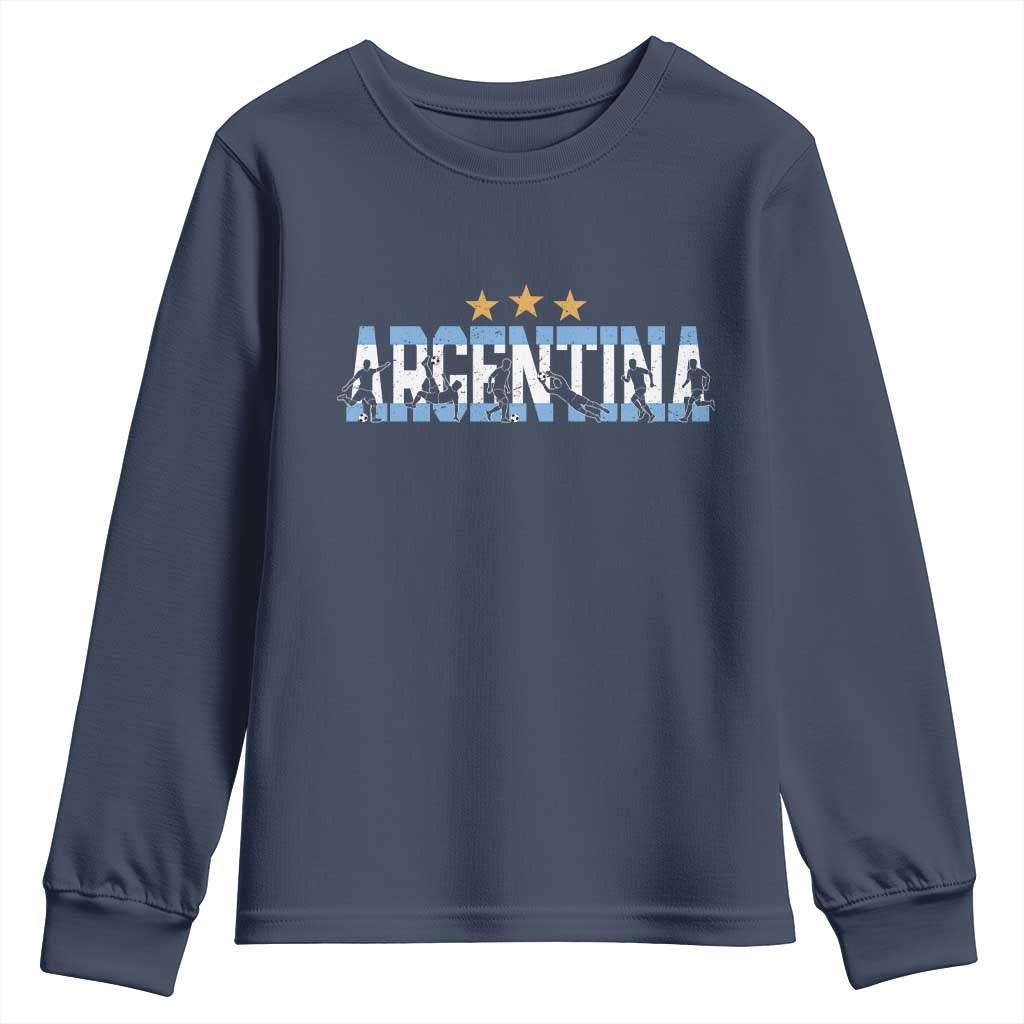 Proud Argentina Futbol Supporter National Pride Gift Youth Sweatshirt