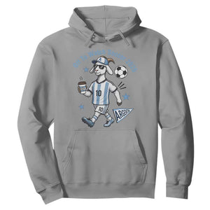 Funny Goat Football Lover Hoodie Off To Watch Argentina Soccer 2026