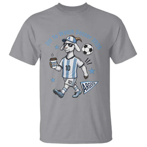 Funny Goat Football Lover T Shirt Off To Watch Argentina Soccer 2026