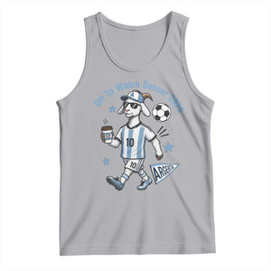 Funny Goat Football Lover Tank Top Off To Watch Argentina Soccer 2026