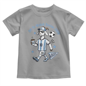 Funny Goat Football Lover Toddler T Shirt Off To Watch Argentina Soccer 2026