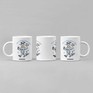 Funny Goat Football Lover Coffee Mug Off To Watch Argentina Soccer 2026