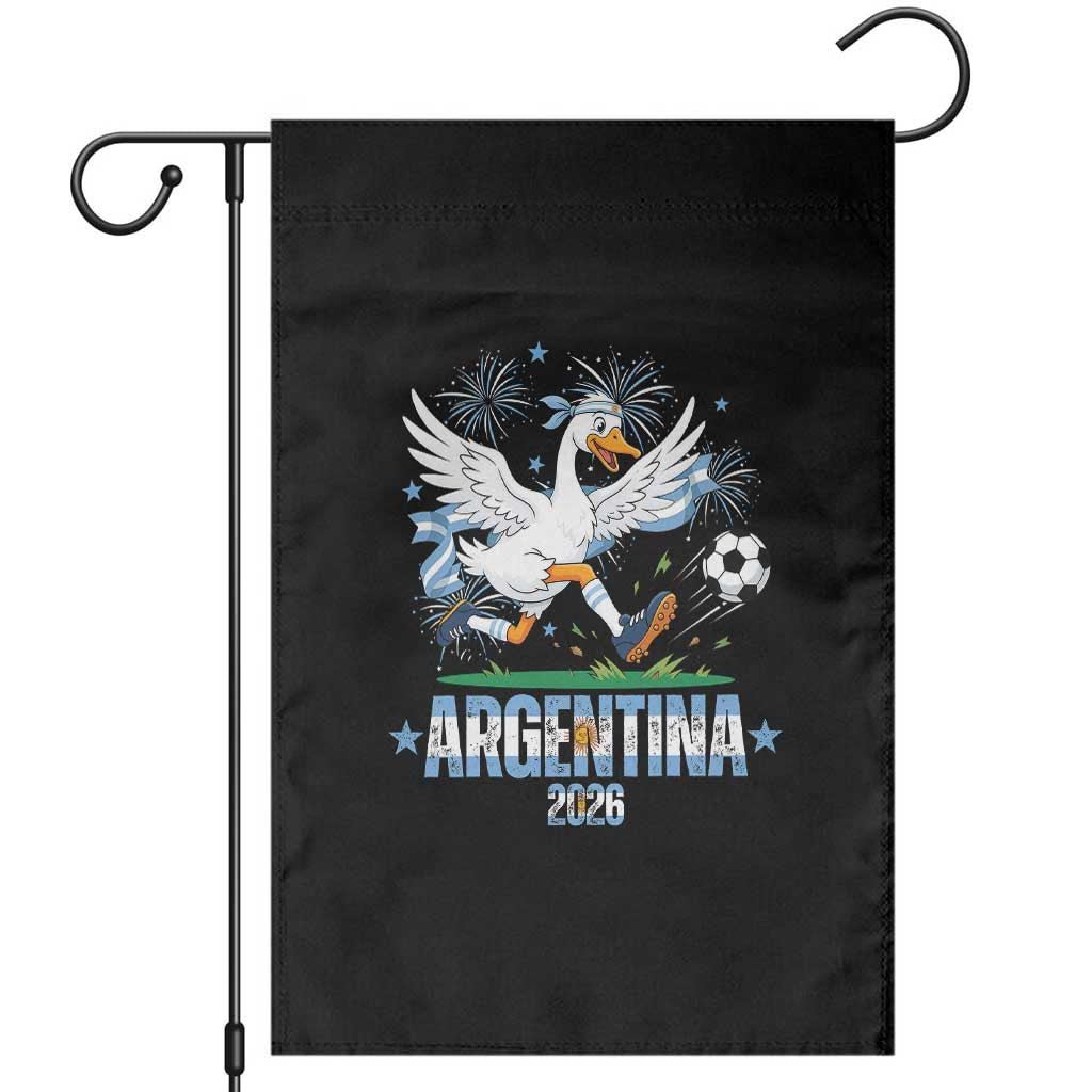 Funny Argentina Soccer Goose Garden Flag Football Fan Graphic