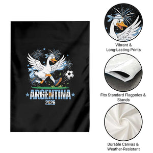 Funny Argentina Soccer Goose Garden Flag Football Fan Graphic