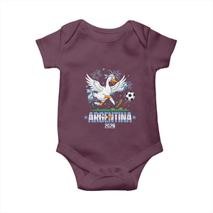 Funny Argentina Soccer Goose Baby Onesie Football Fan Graphic