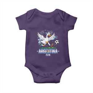 Funny Argentina Soccer Goose Baby Onesie Football Fan Graphic