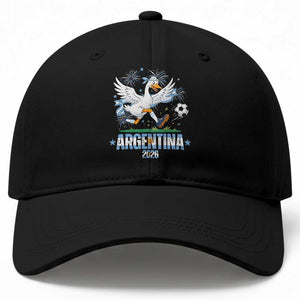 Funny Argentina Soccer Goose Baseball Cap Football Fan Graphic