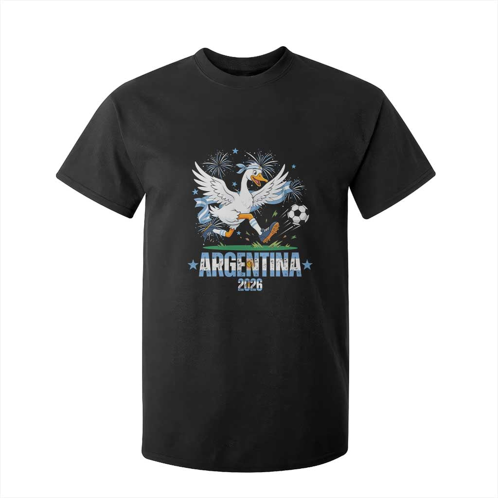 Funny Argentina Soccer Goose T Shirt For Kid Football Fan Graphic