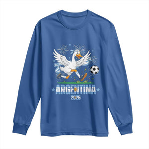 Funny Argentina Soccer Goose Long Sleeve Shirt Football Fan Graphic