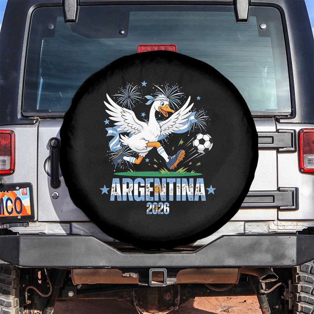 Funny Argentina Soccer Goose Spare Tire Cover Football Fan Graphic