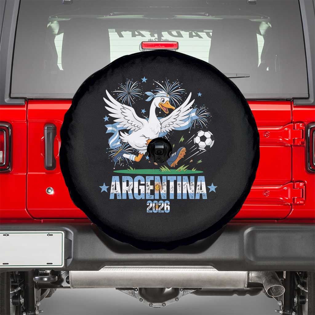 Funny Argentina Soccer Goose Spare Tire Cover Football Fan Graphic