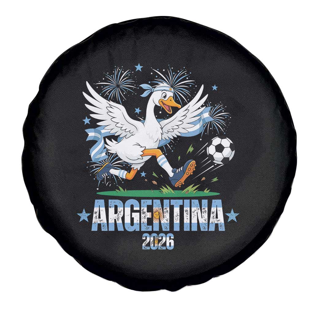 Funny Argentina Soccer Goose Spare Tire Cover Football Fan Graphic
