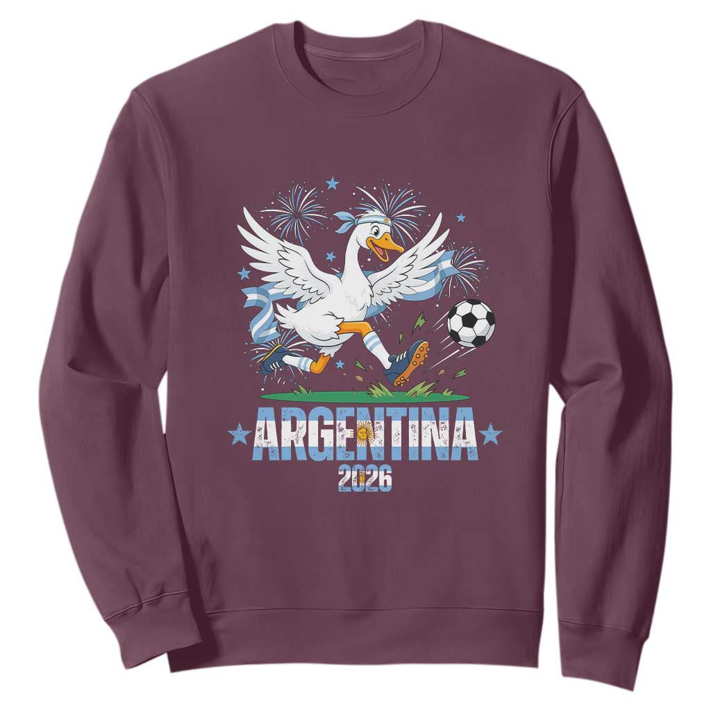 Funny Argentina Soccer Goose Sweatshirt Football Fan Graphic