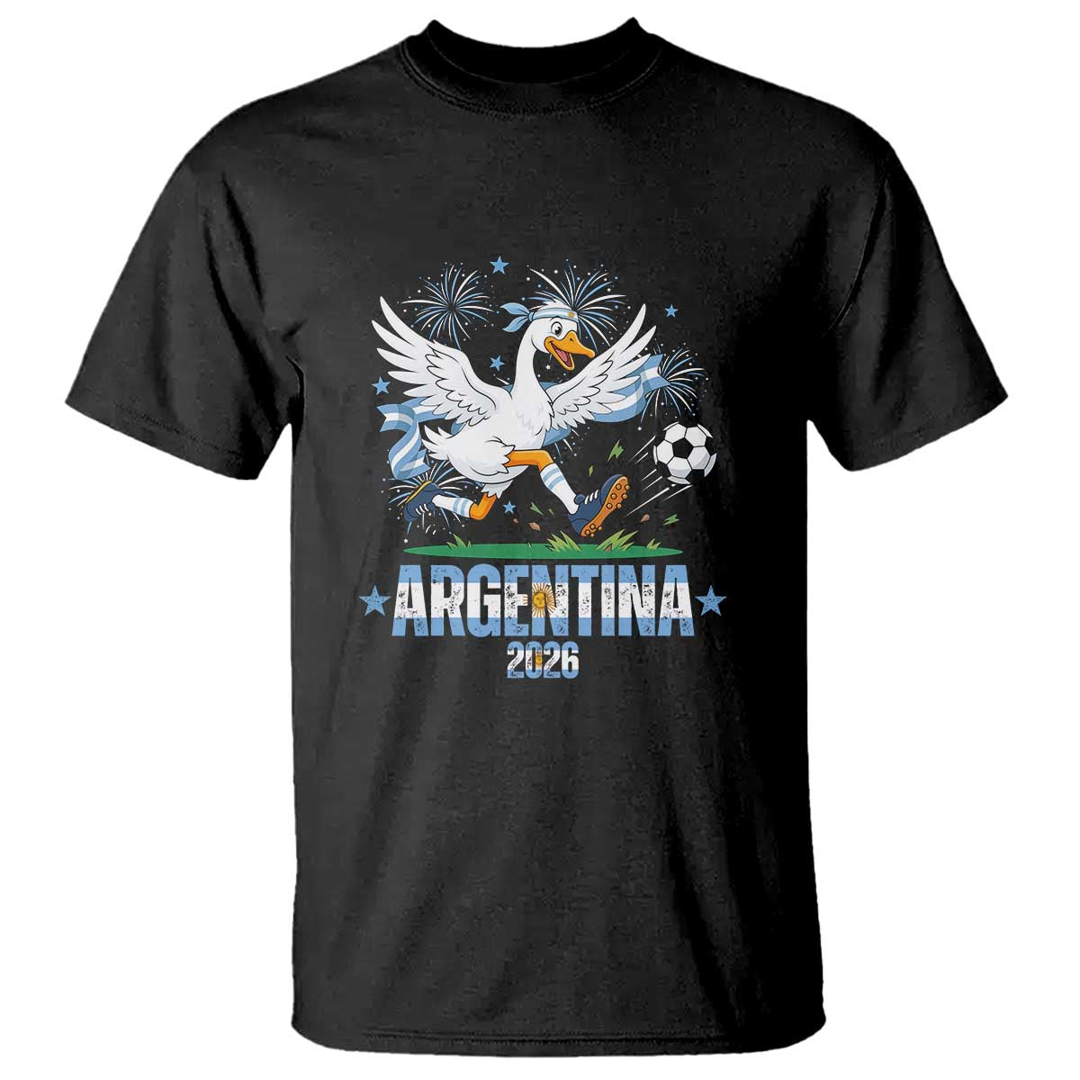 Funny Argentina Soccer Goose T Shirt Football Fan Graphic