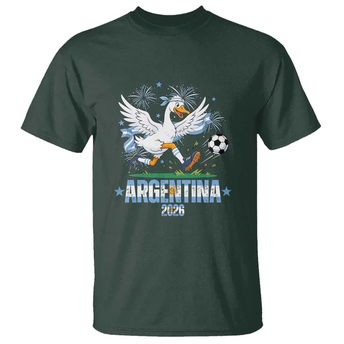 Funny Argentina Soccer Goose T Shirt Football Fan Graphic