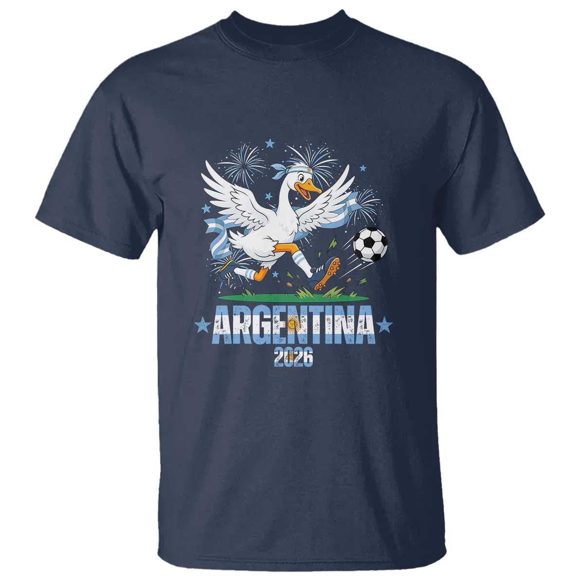 Funny Argentina Soccer Goose T Shirt Football Fan Graphic
