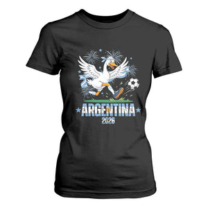 Funny Argentina Soccer Goose T Shirt For Women Football Fan Graphic