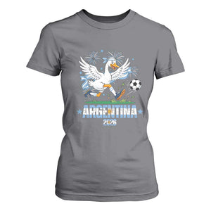 Funny Argentina Soccer Goose T Shirt For Women Football Fan Graphic