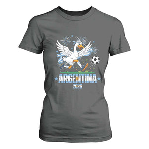Funny Argentina Soccer Goose T Shirt For Women Football Fan Graphic