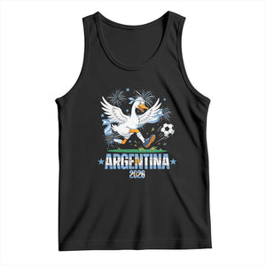 Funny Argentina Soccer Goose Tank Top Football Fan Graphic