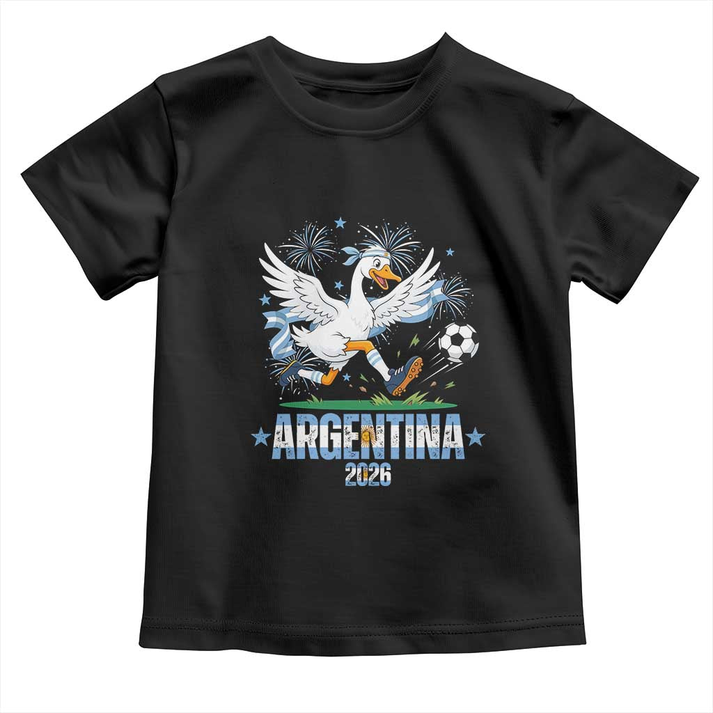 Funny Argentina Soccer Goose Toddler T Shirt Football Fan Graphic