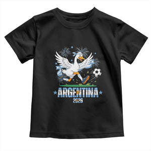Funny Argentina Soccer Goose Toddler T Shirt Football Fan Graphic