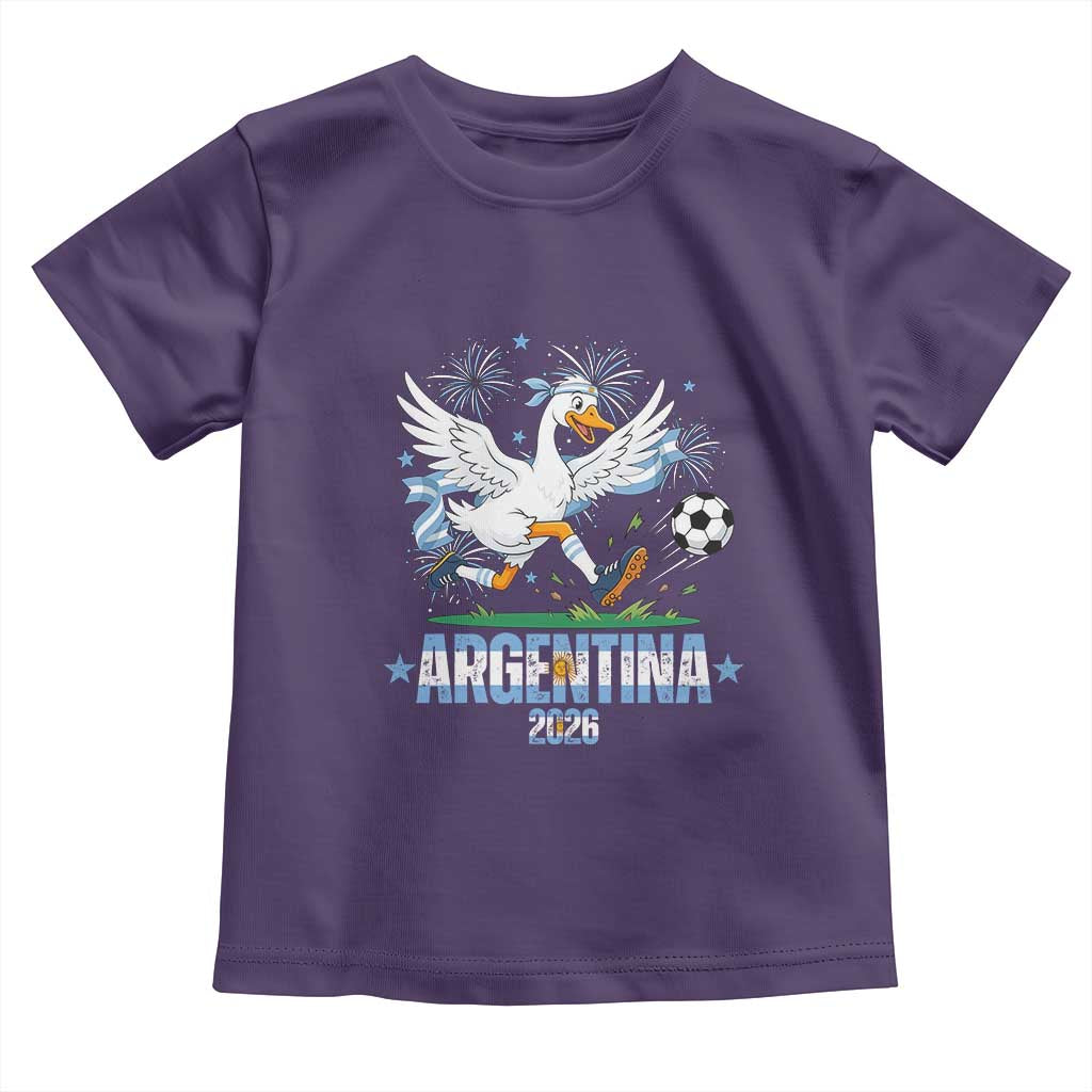 Funny Argentina Soccer Goose Toddler T Shirt Football Fan Graphic