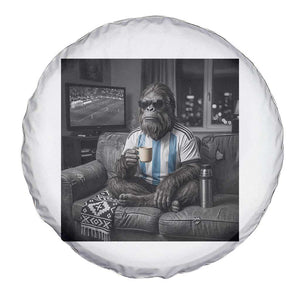 Funny Bigfoot Watching Soccer Spare Tire Cover Argentina Futbol Fan TS12 Print Your Wear