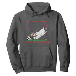 Funny USA Goose Football Hoodie Welcome To America We Call It Soccer