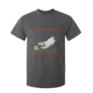 Funny USA Goose Football T Shirt For Kid Welcome To America We Call It Soccer