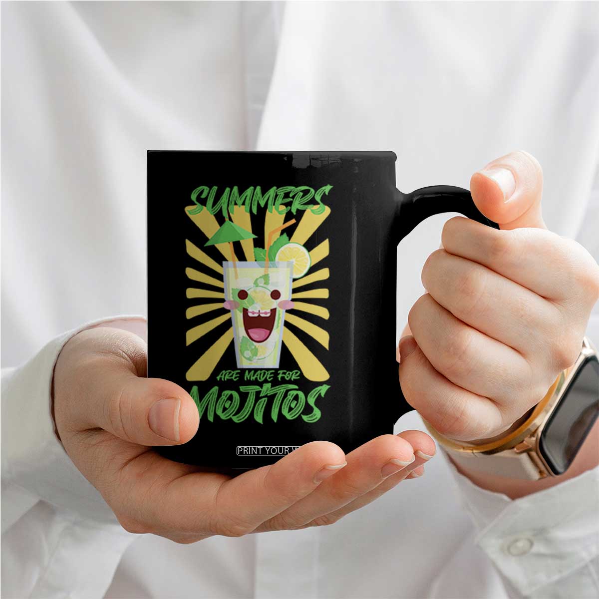 Summers Are Made For Mojitos Coffee Mug Funny Vacation Cocktail TS12 Print Your Wear