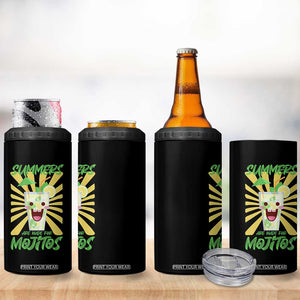 Summers Are Made For Mojitos 4 in 1 Can Cooler Tumbler Funny Vacation Cocktail TS12 Print Your Wear