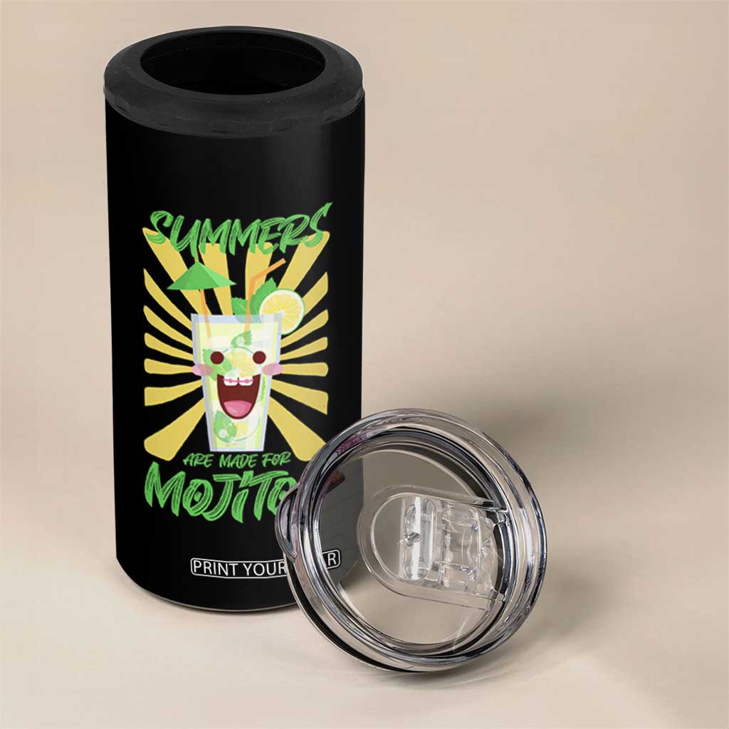 Summers Are Made For Mojitos 4 in 1 Can Cooler Tumbler Funny Vacation Cocktail TS12 Print Your Wear
