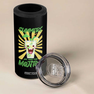 Summers Are Made For Mojitos 4 in 1 Can Cooler Tumbler Funny Vacation Cocktail TS12 Print Your Wear