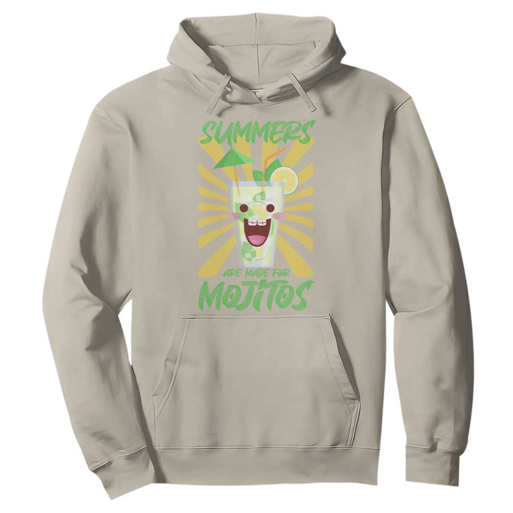 Summers Are Made For Mojitos Hoodie Funny Vacation Cocktail TS12 Sand Print Your Wear