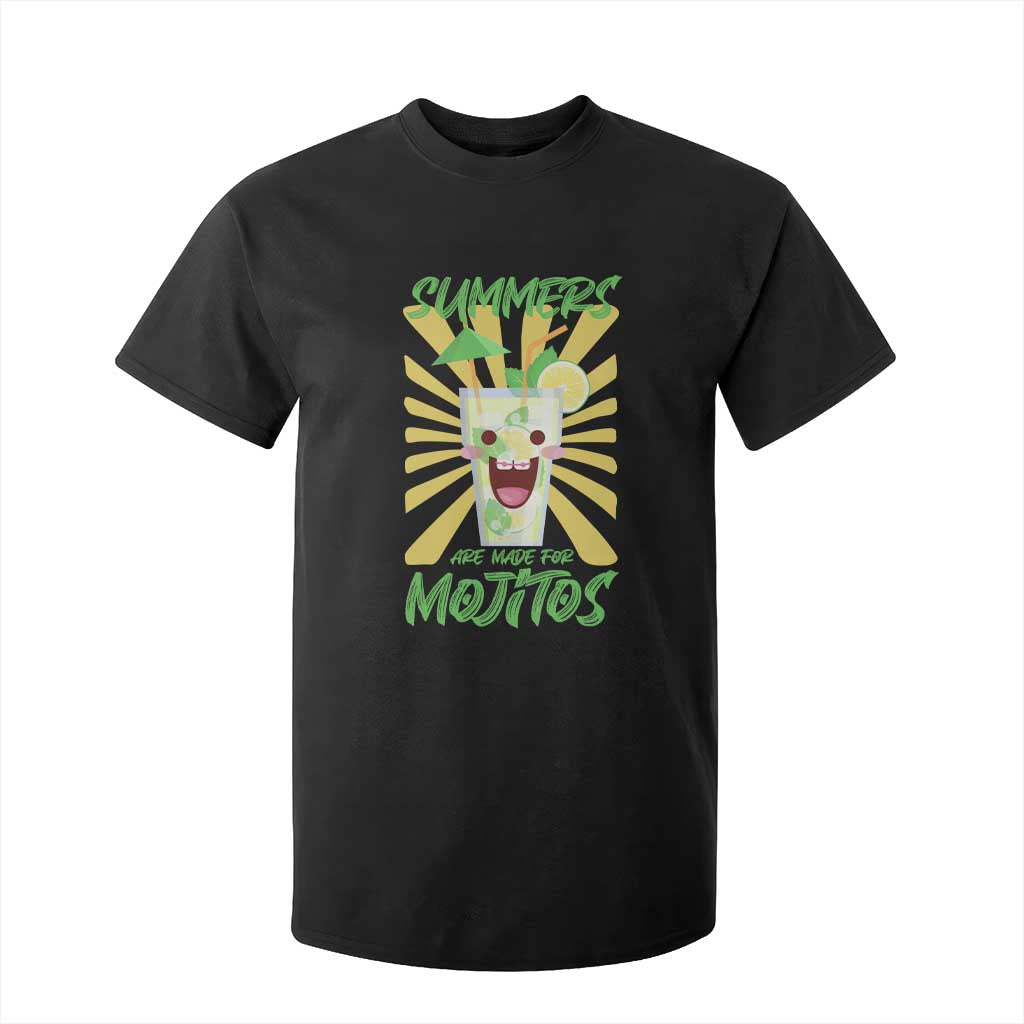 Summers Are Made For Mojitos T Shirt For Kid Funny Vacation Cocktail TS12 Black Print Your Wear