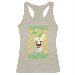 Summers Are Made For Mojitos Racerback Tank Top Funny Vacation Cocktail TS12 Sand Print Your Wear