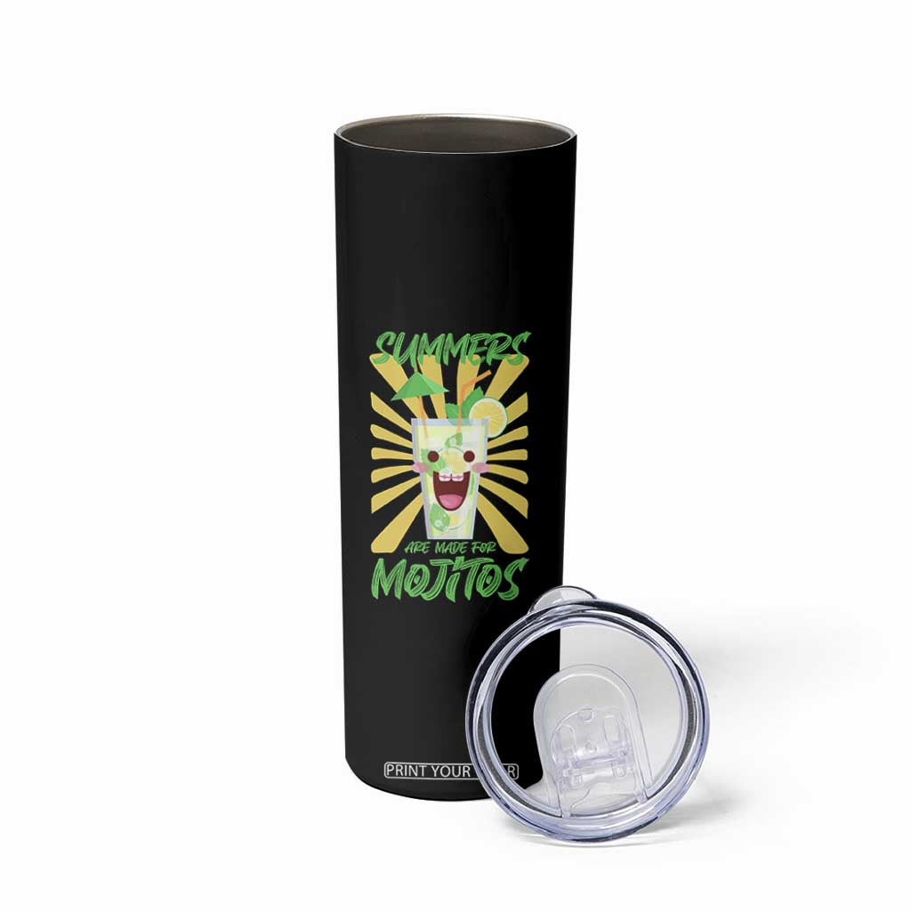 Summers Are Made For Mojitos Skinny Tumbler Funny Vacation Cocktail TS12 Print Your Wear