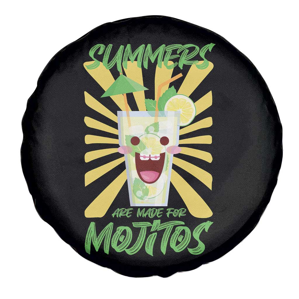Summers Are Made For Mojitos Spare Tire Cover Funny Vacation Cocktail TS12 Print Your Wear