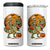 Funny Skeleton Riding Mummy Dinosaur Halloween 4 in 1 Can Cooler Tumbler TS12 One Size: 16 oz White Print Your Wear