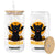 Black Cat Halloween Glass Can Meowcula Cute Smilling With Bat TS12 Print Your Wear