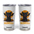 Black Cat Halloween Tumbler Cup Meowcula Cute Smilling With Bat TS12 White Print Your Wear