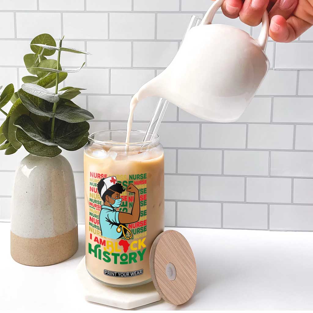 Nurse African American Glass Can I Am Black History Strong Feminism TS12 Print Your Wear