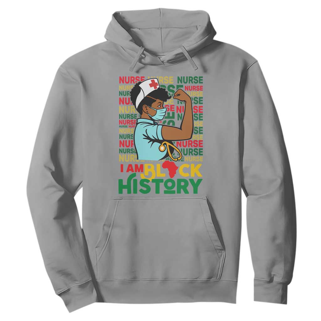 Nurse African American Hoodie I Am Black History Strong Feminism TS12 Sport Gray Print Your Wear
